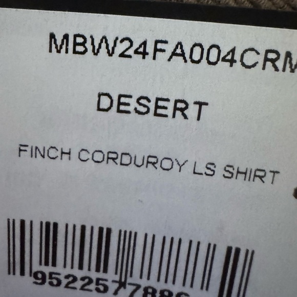 RAG & BONE Long Sleeve Corduroy Shacket Size Small NWT - Picture 6 of 6